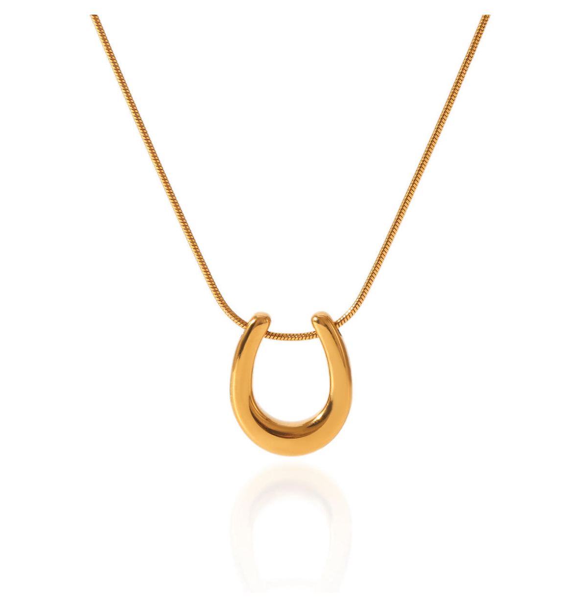 U Shape Pendant Necklace