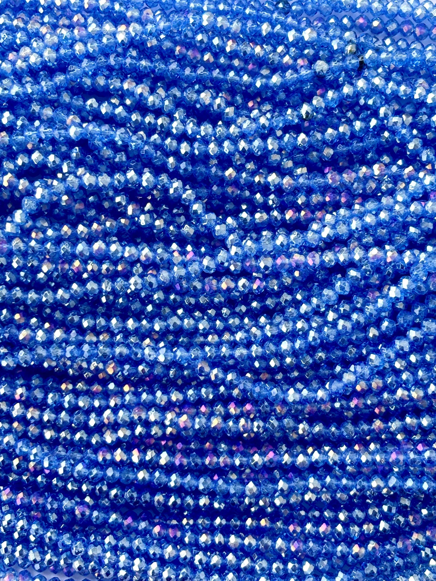 Royal Blue Rondelle Crystal Beads 4MM