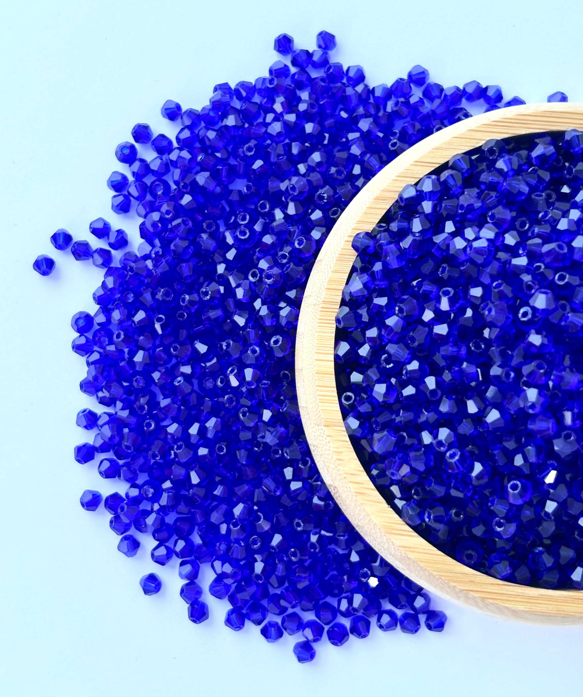 360 Beads Royal Blue Bicone Crystal Beads