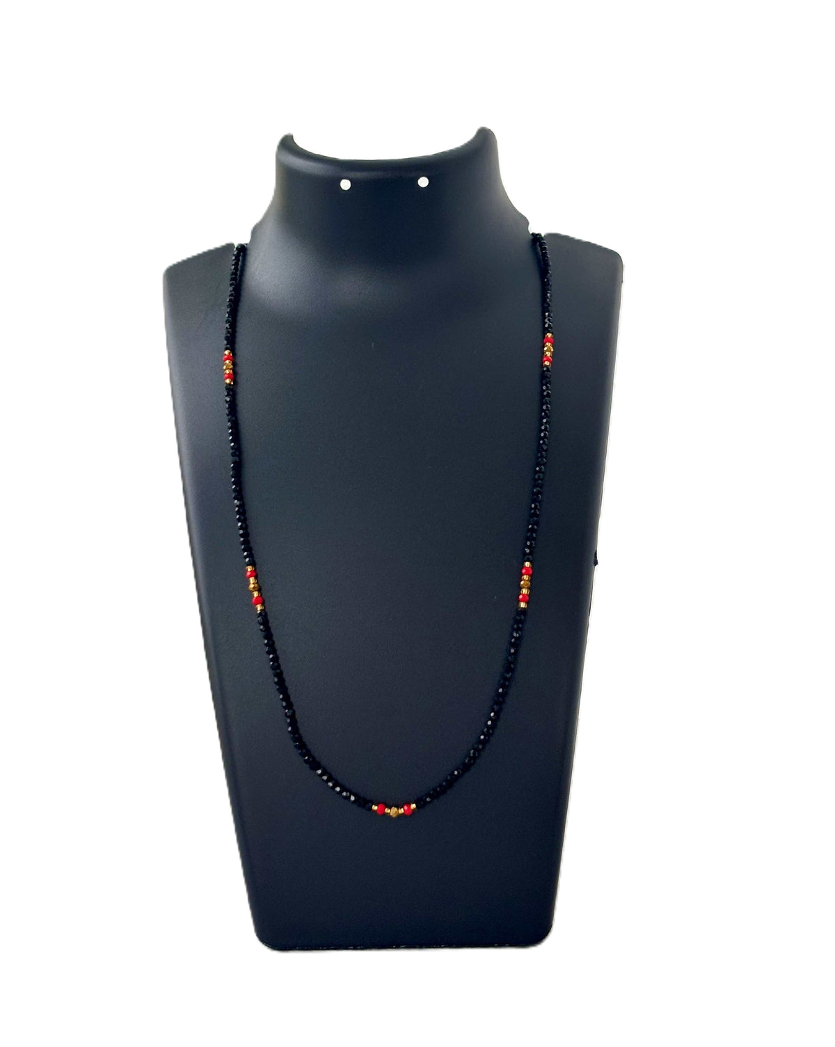 Black and Red Hydro Bead Necklace