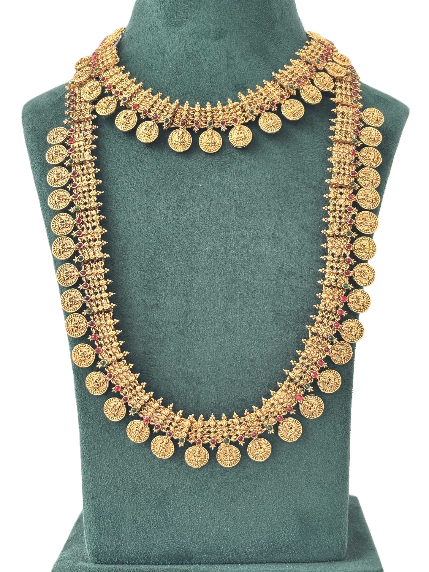 Classic Lakshmi Kasu Mala Bridal Set