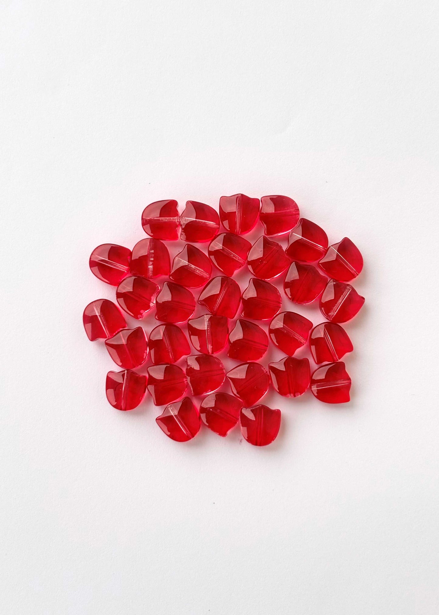Scarlet Bloom Tulip Beads