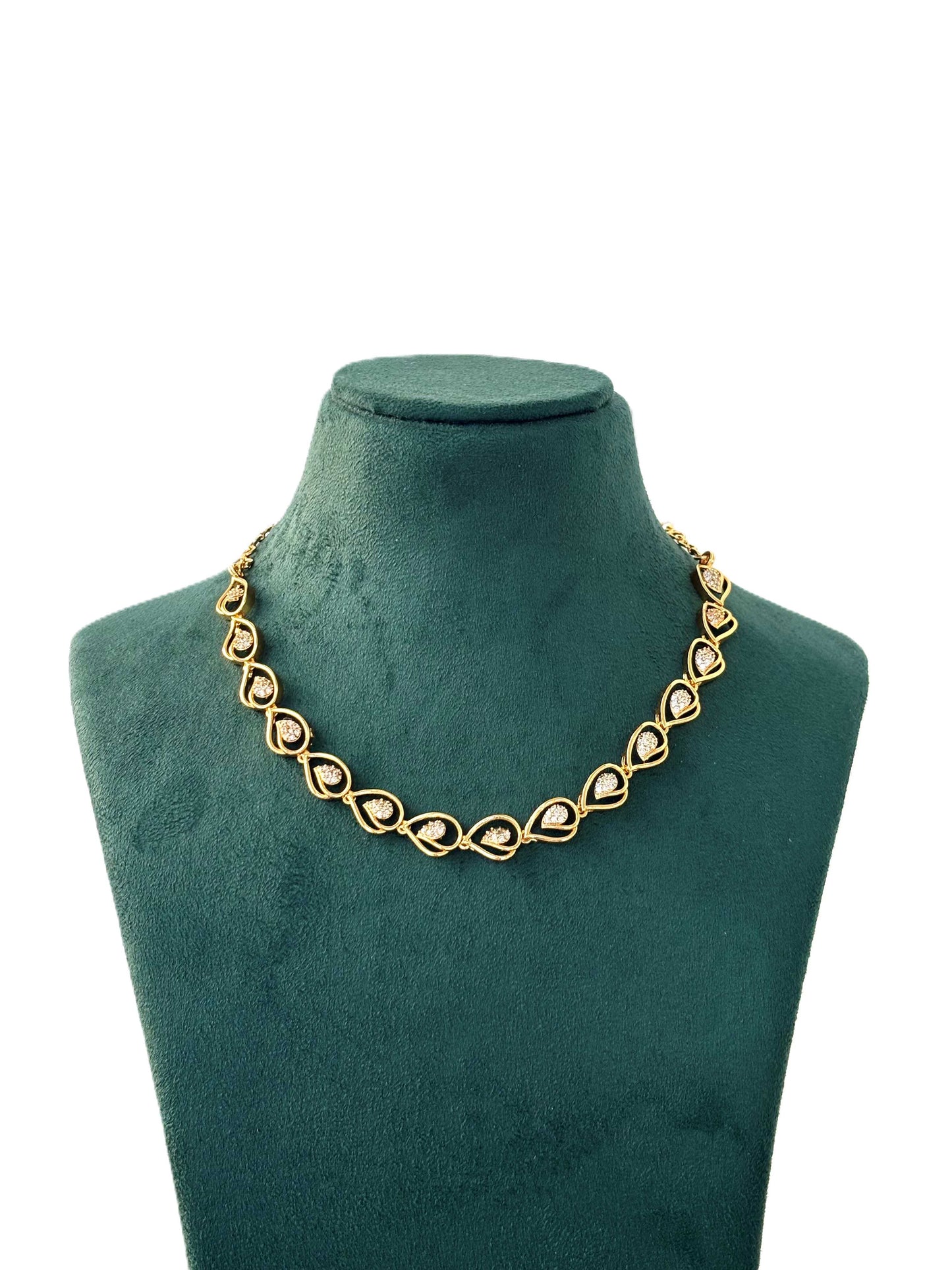 Gold Plated Heart-Link Necklace