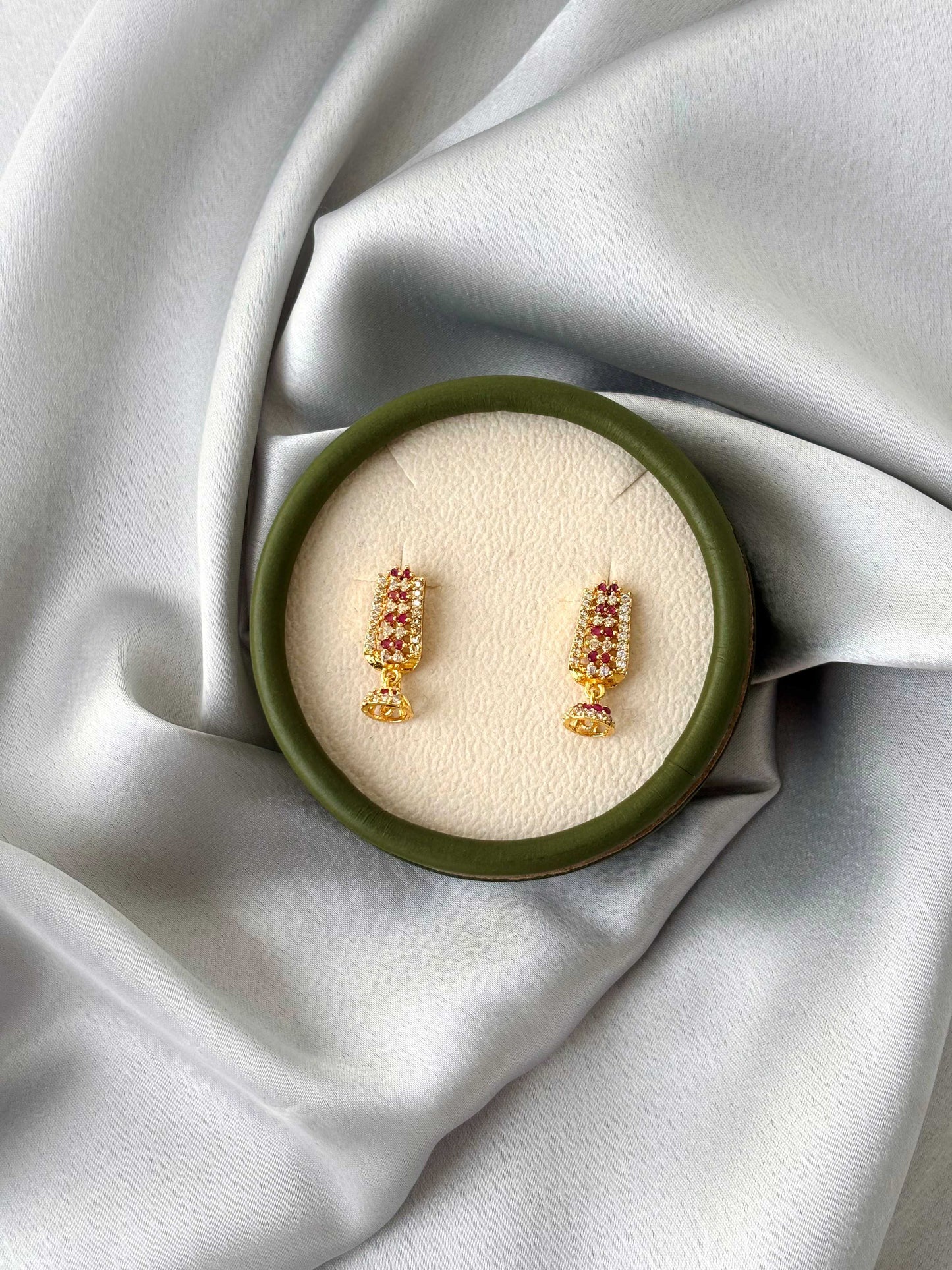 Gold Plated Bell Drop Earrings