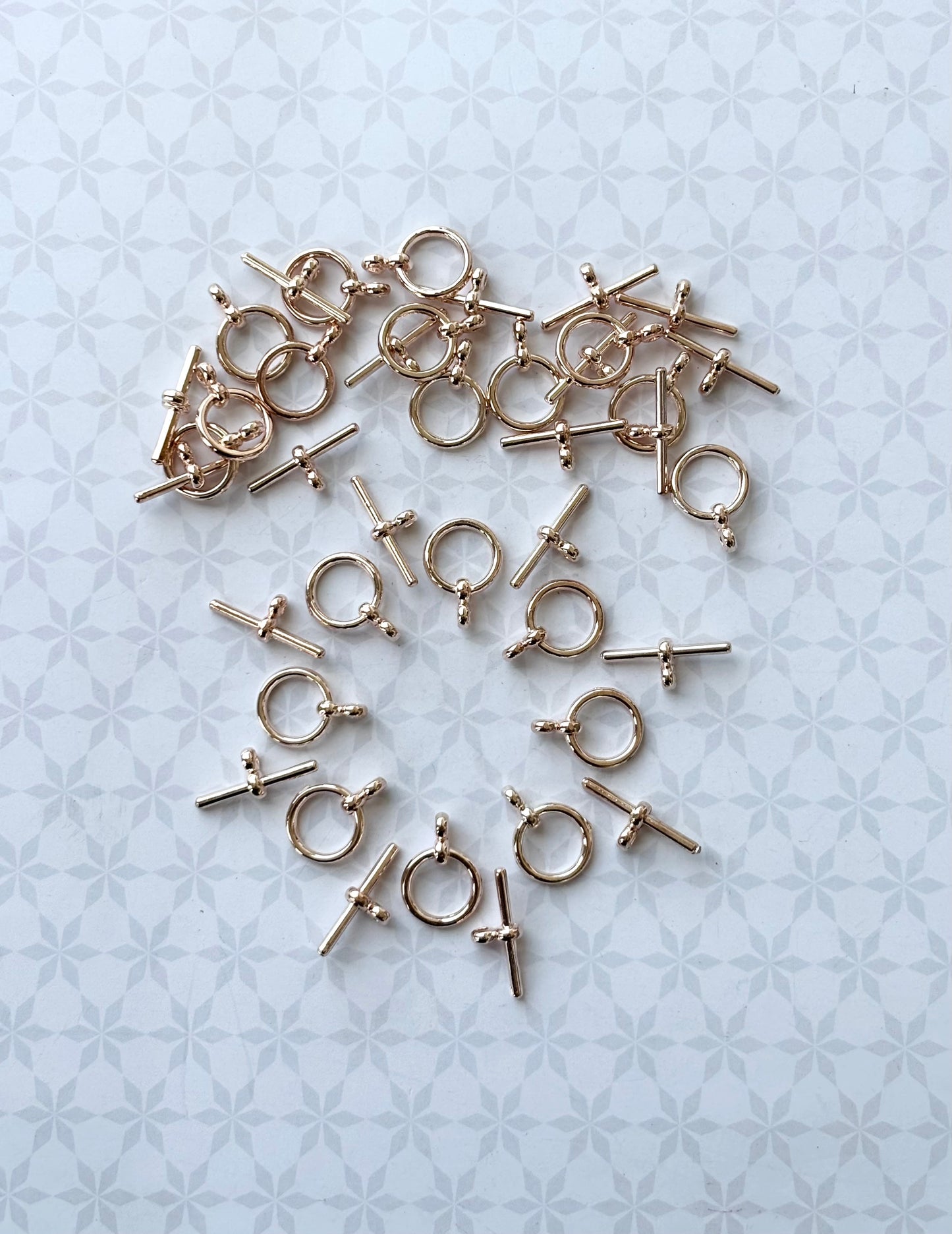 Plain Rose Gold Toggle Clasps