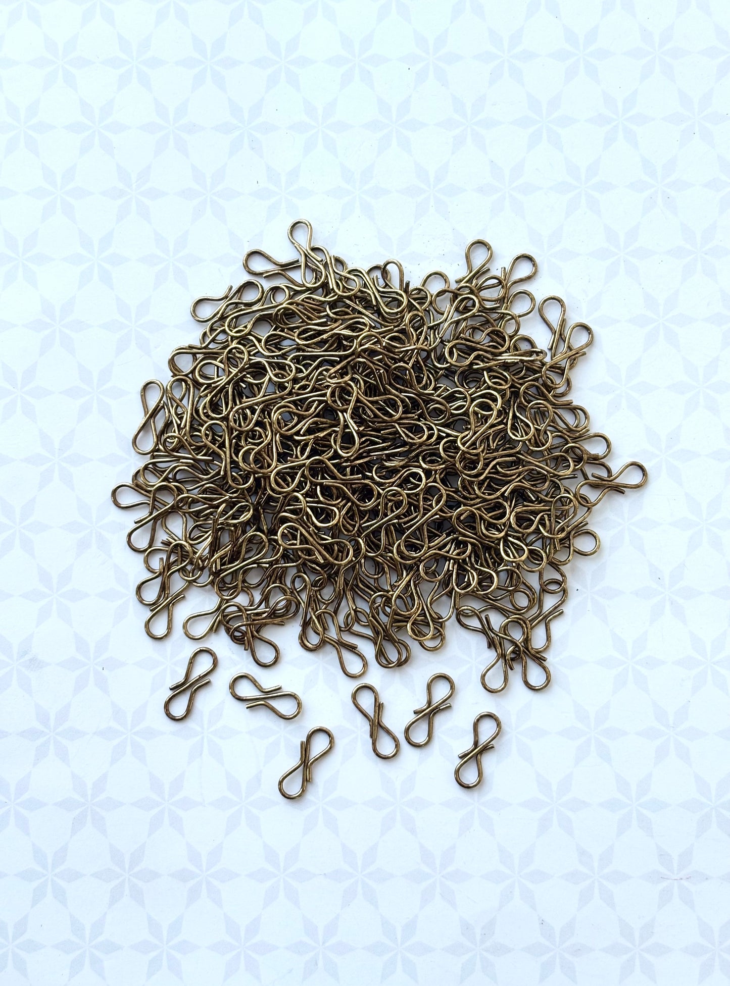Antique Brass Jewelry S-Hook Clasps