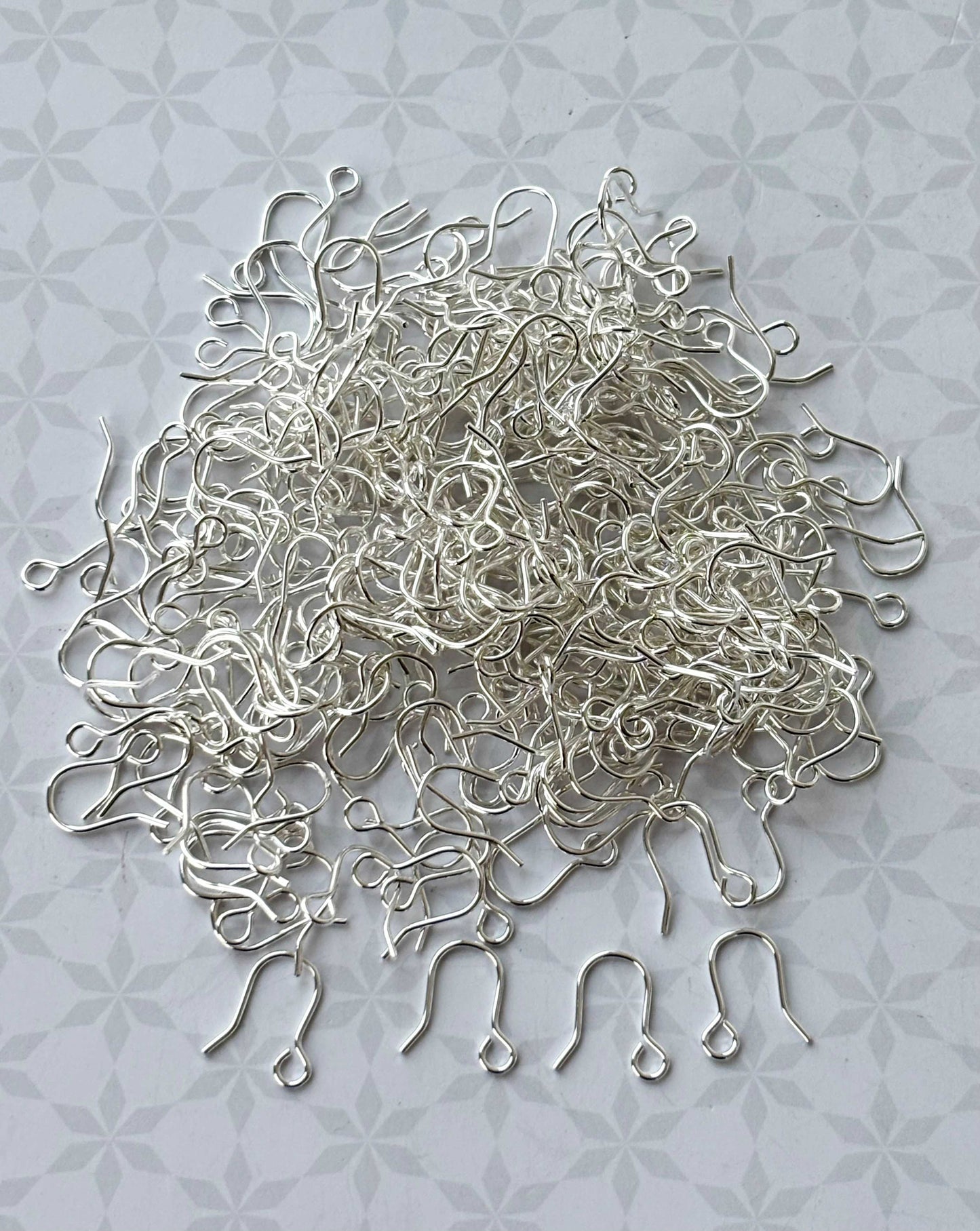 Silver Fish Hook Earring Wires