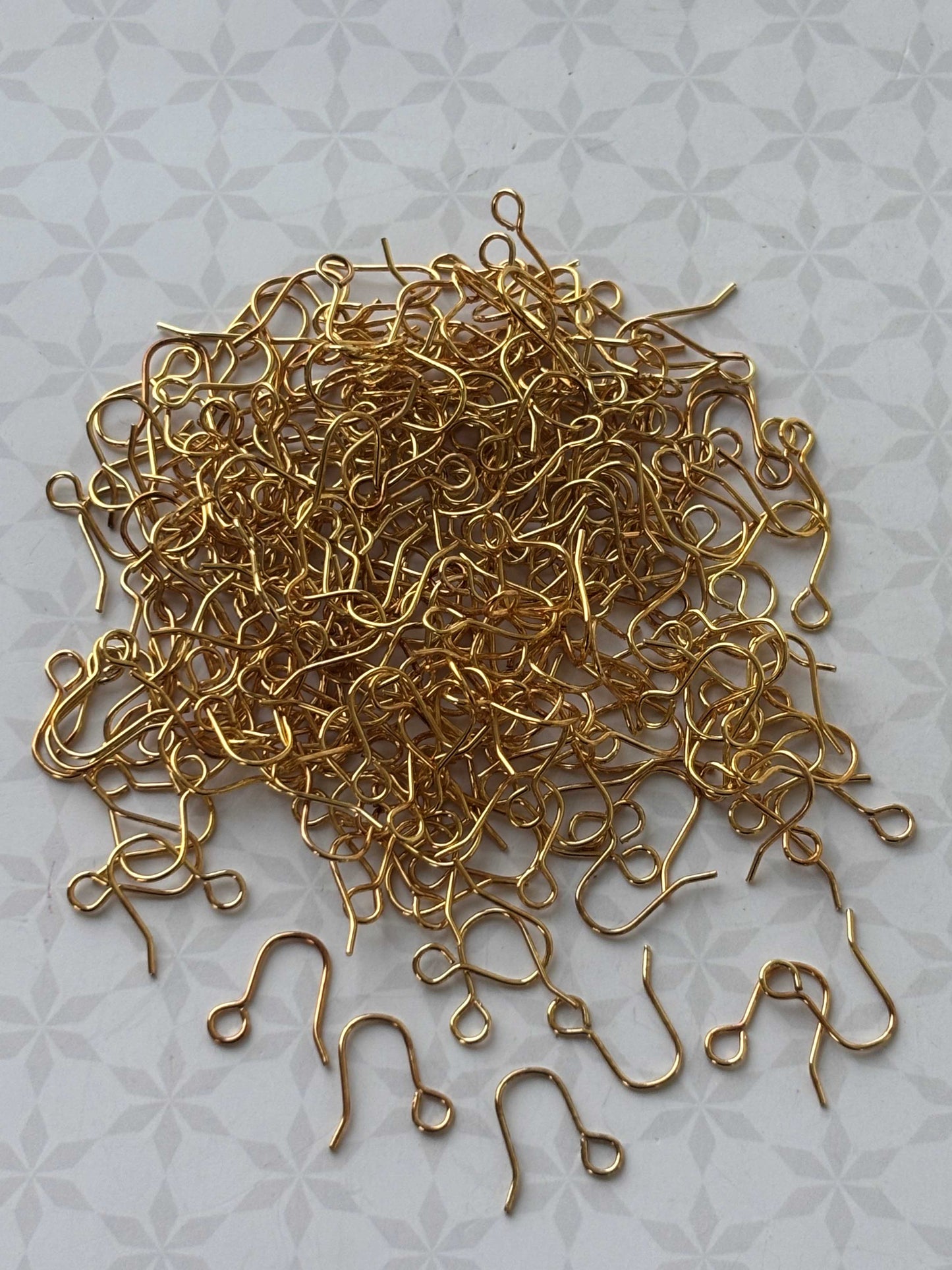 Simple Gold Fish Hook Earring Wires