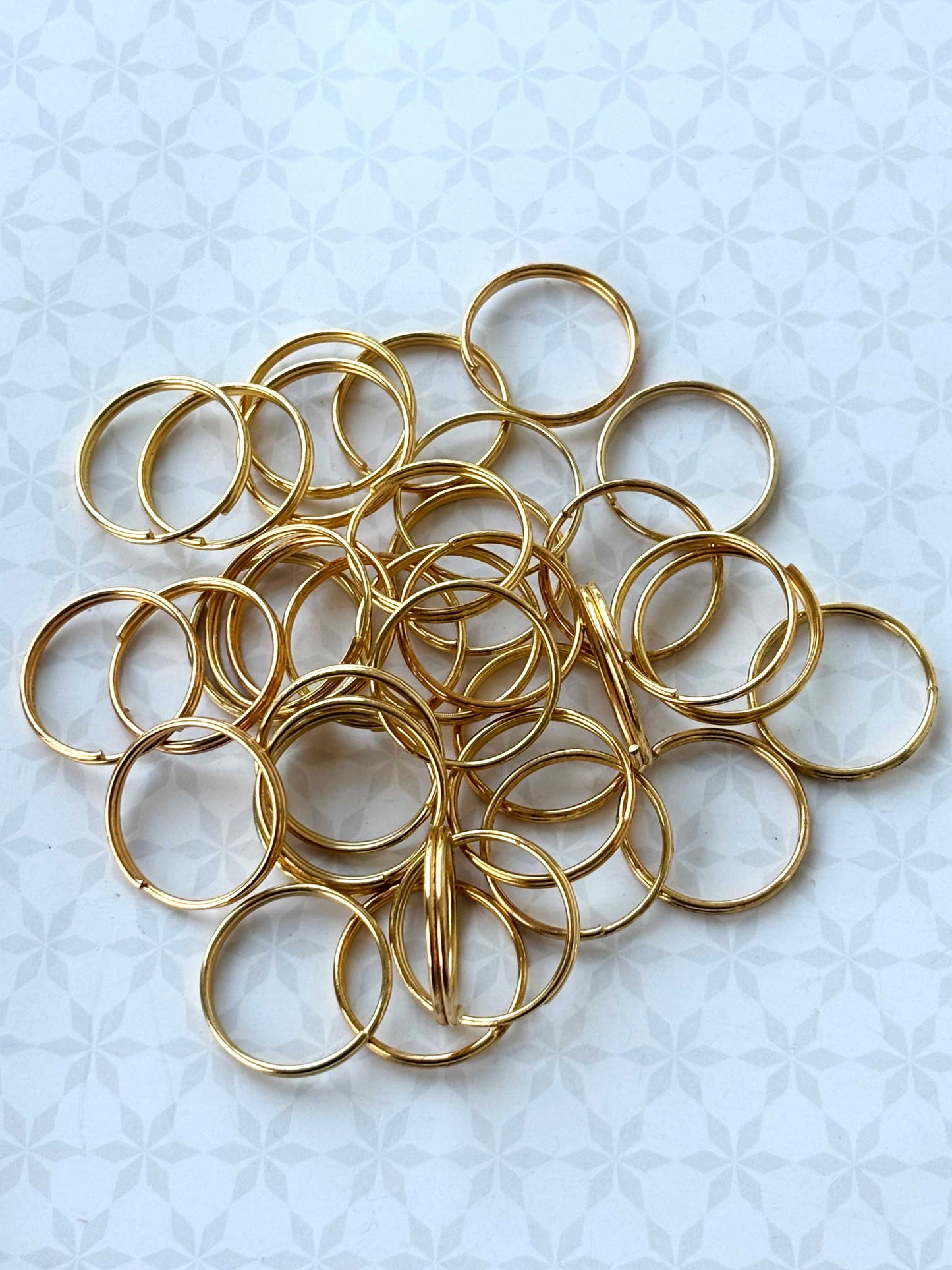 Gold Plated Split Key Rings
