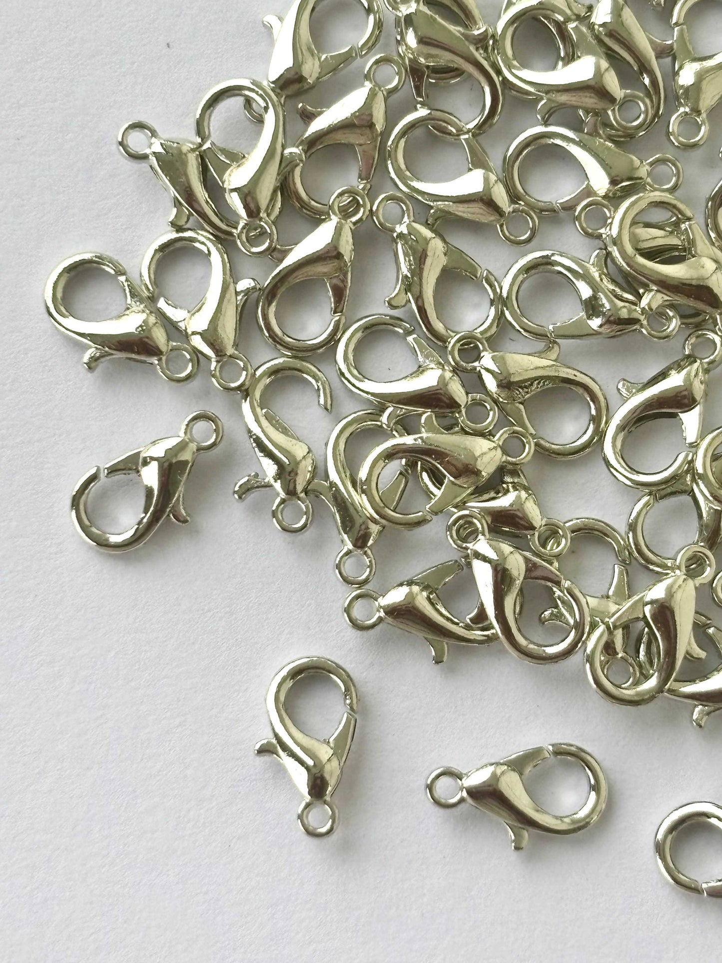 Steel Plated Lobster Clasp Closures for Jewelry