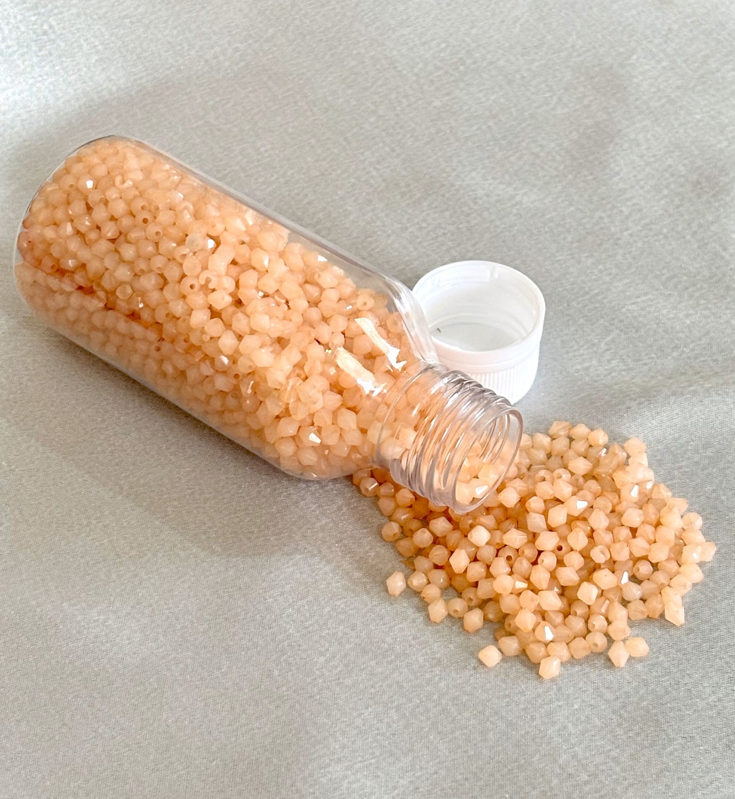 Peach Bicone Beads