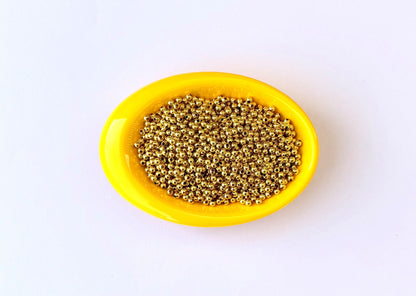 Lightweight Golden CCB Round Beads 3MM