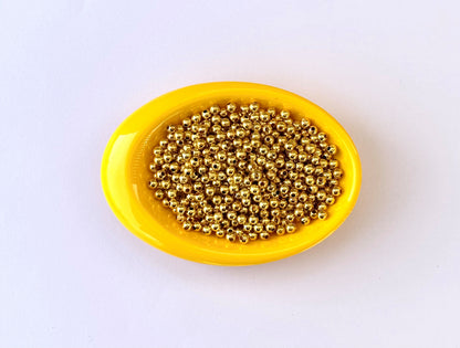 Lightweight Golden CCB Round Beads 4MM