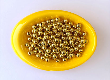 Lightweight Golden CCB Round Beads 6MM