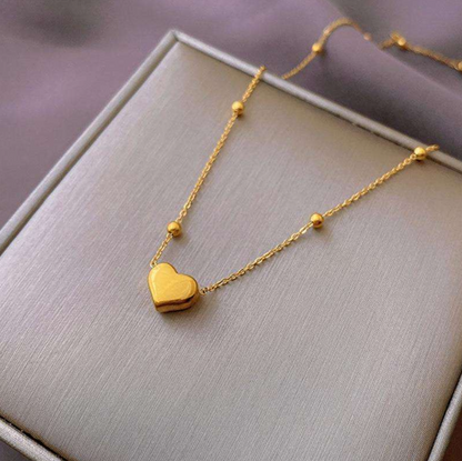 Heart Beads Chain Necklace