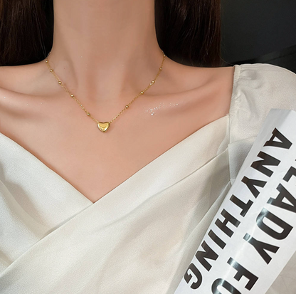 Heart Beads Chain Necklace