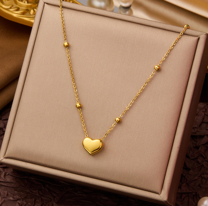 Heart Beads Chain Necklace
