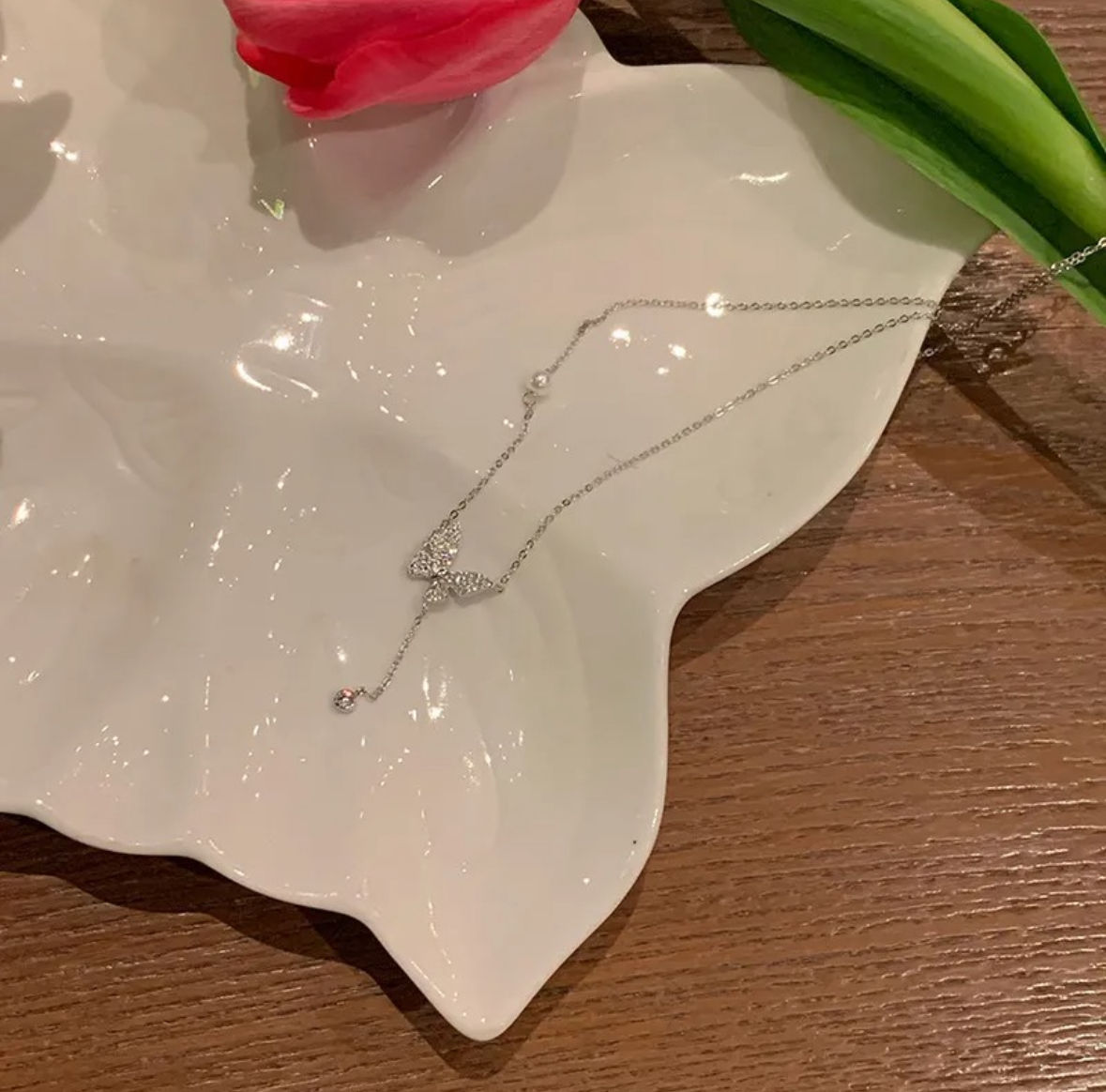 Minimal Butterfly Necklace
