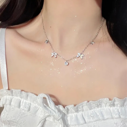 Bow Charm Necklace