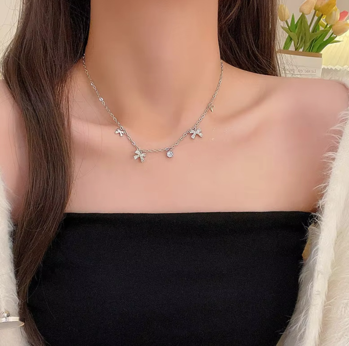 Bow Charm Necklace
