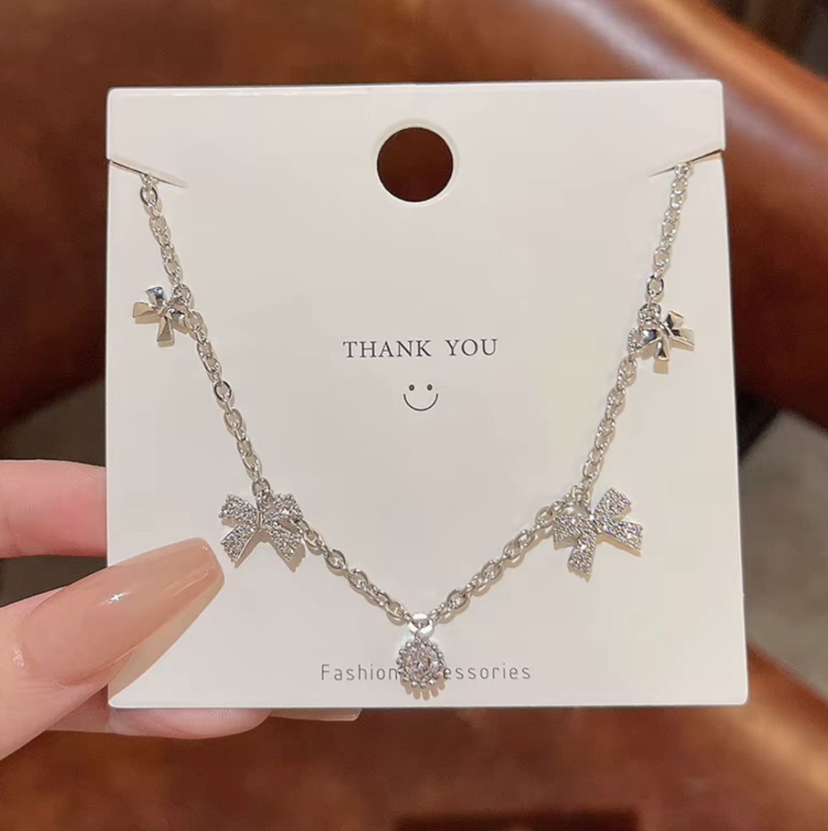 Bow Charm Necklace