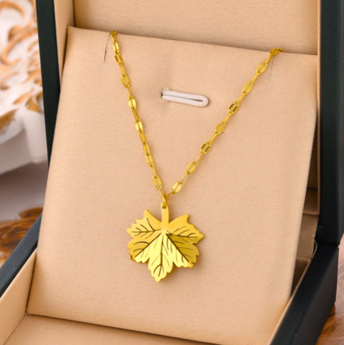 Maple Leaf Charm Necklace