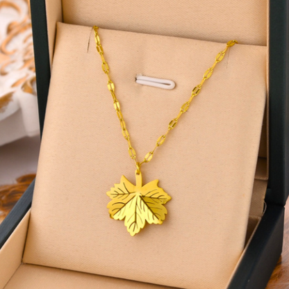 Maple Leaf Charm Necklace