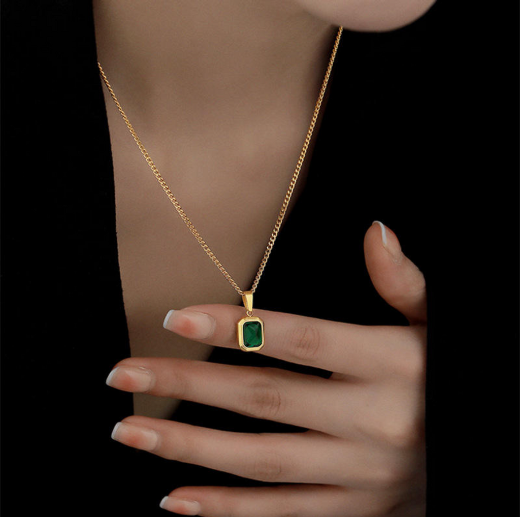 Green Stone Necklace