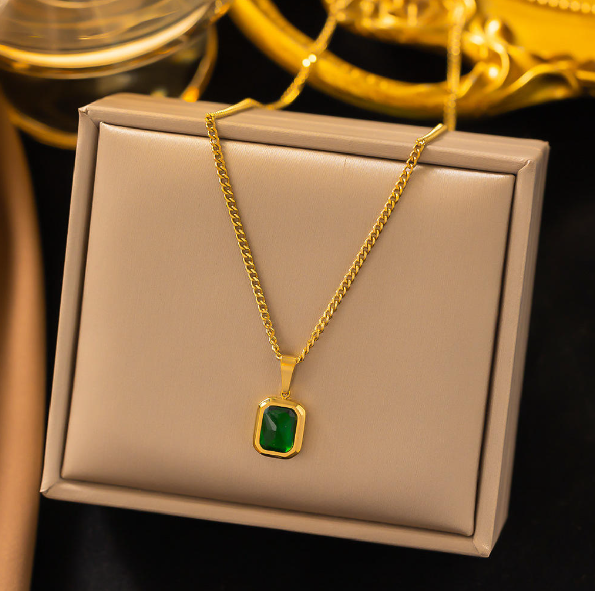 Green Stone Necklace
