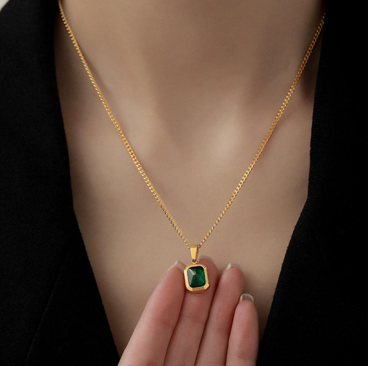 Green Stone Necklace