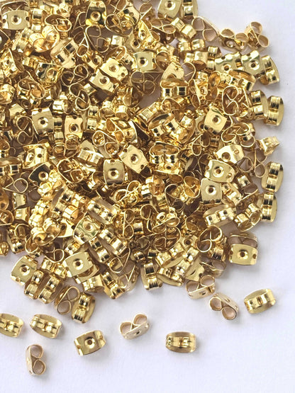 Gold Earring Backs or Earring Stoppers