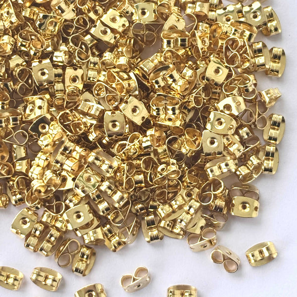 Gold Earring Backs or Earring Stoppers
