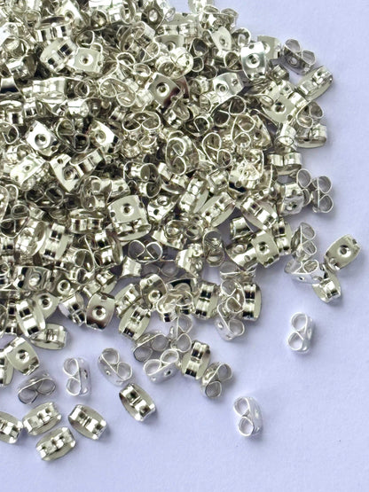 Silver Earring Backs or Earring Stoppers