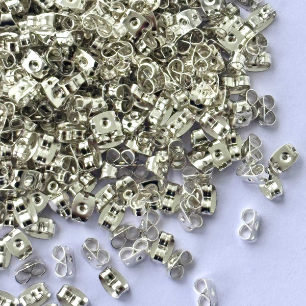 Silver Earring Backs or Earring Stoppers