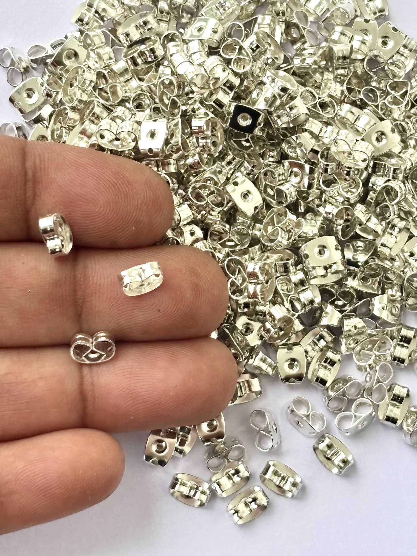 Silver Earring Backs or Earring Stoppers