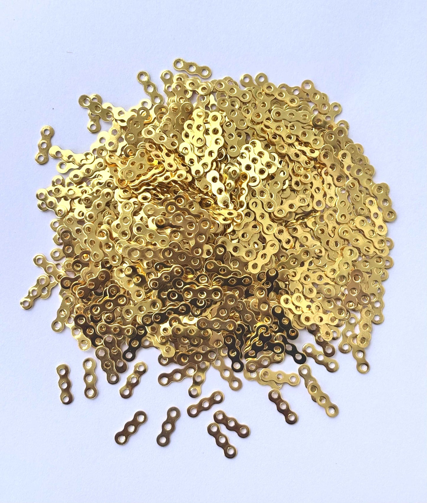 Gold-Plated 3-Hole Connector Links