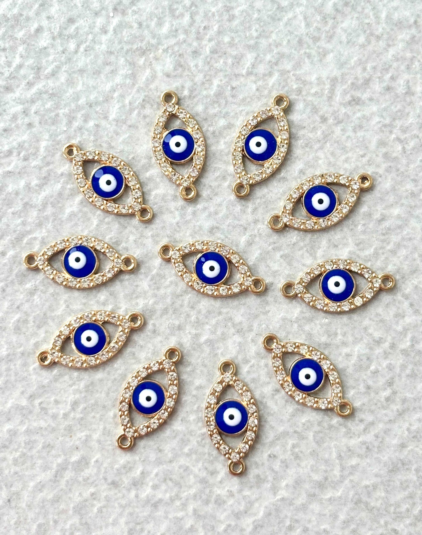 Gold Evil Eye Kundan Connectors