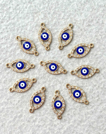 Gold Evil Eye Kundan Connectors