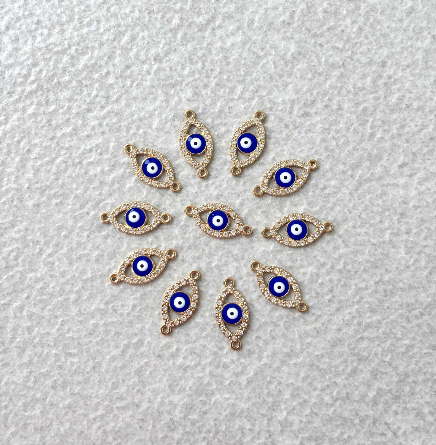 Gold Evil Eye Kundan Connectors