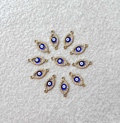 Gold Evil Eye Kundan Connectors