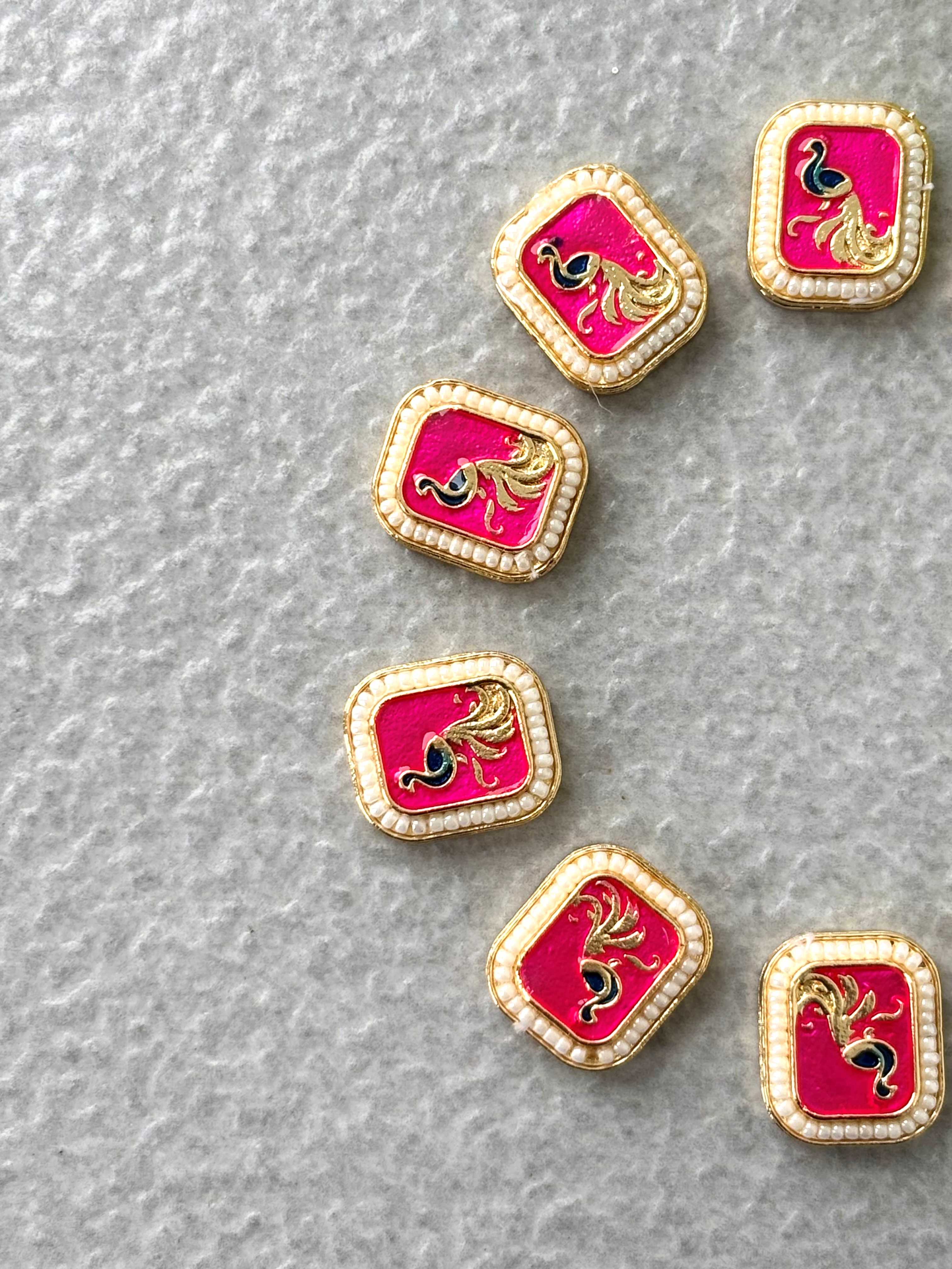Rectangular Rose Peacock Connectors