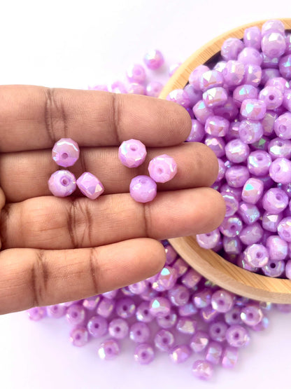 Lavender Multi-Faceted Beads