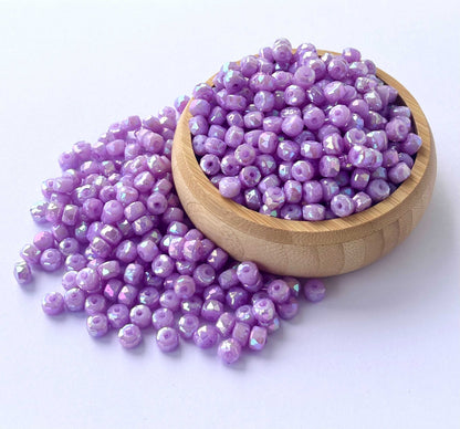Lavender Multi-Faceted Beads