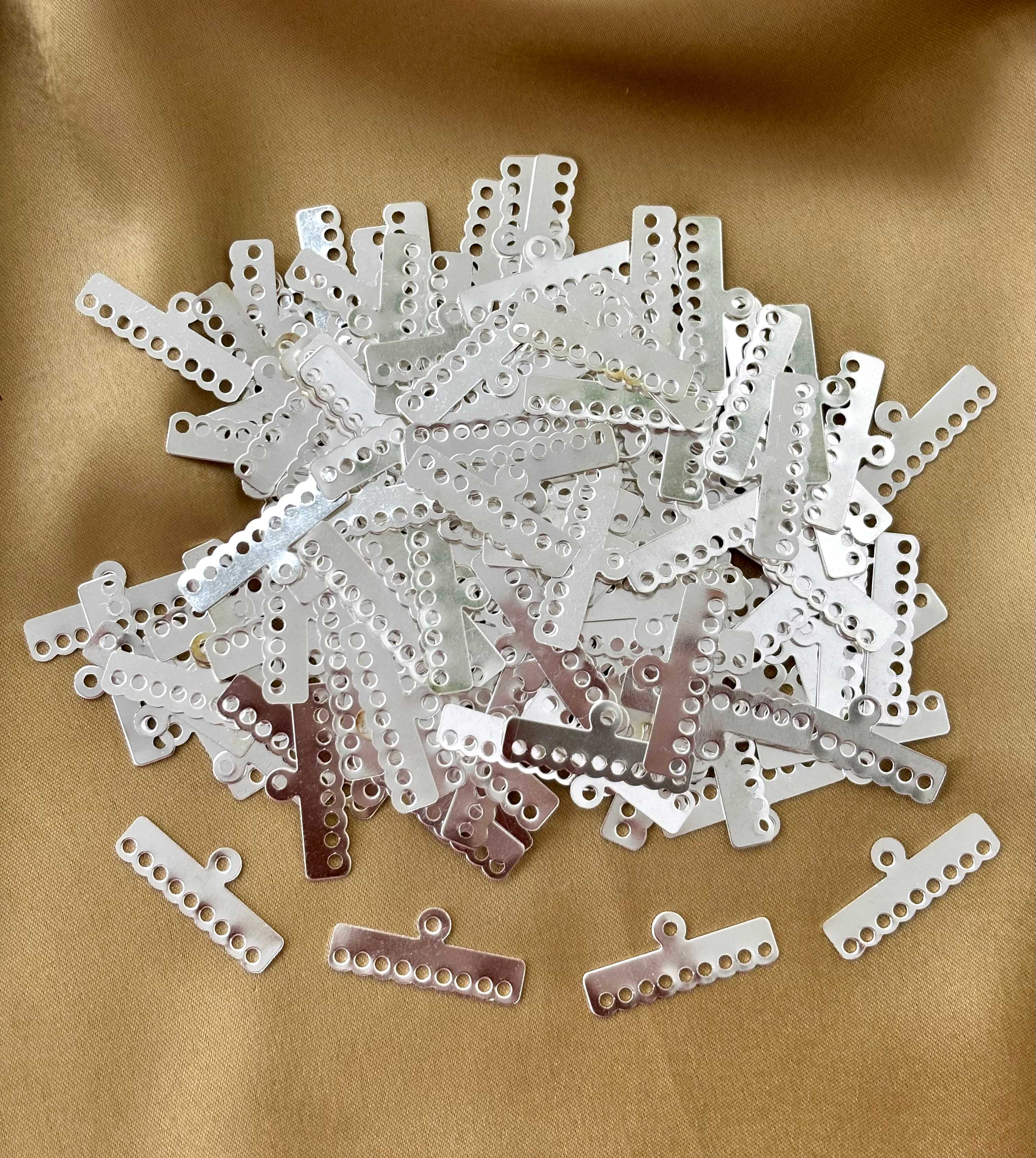 Silver Nine Hole Connectors