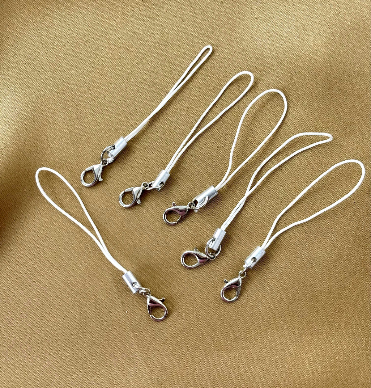 White Phone Charm Cords