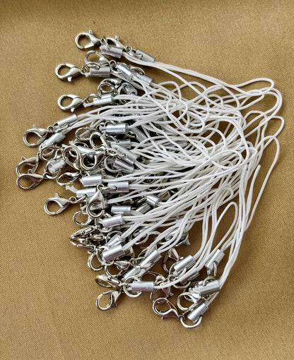 White Phone Charm Cords
