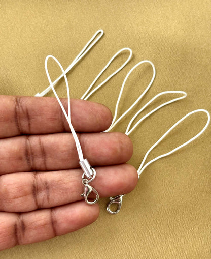 White Phone Charm Cords