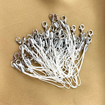 White Phone Charm Cords