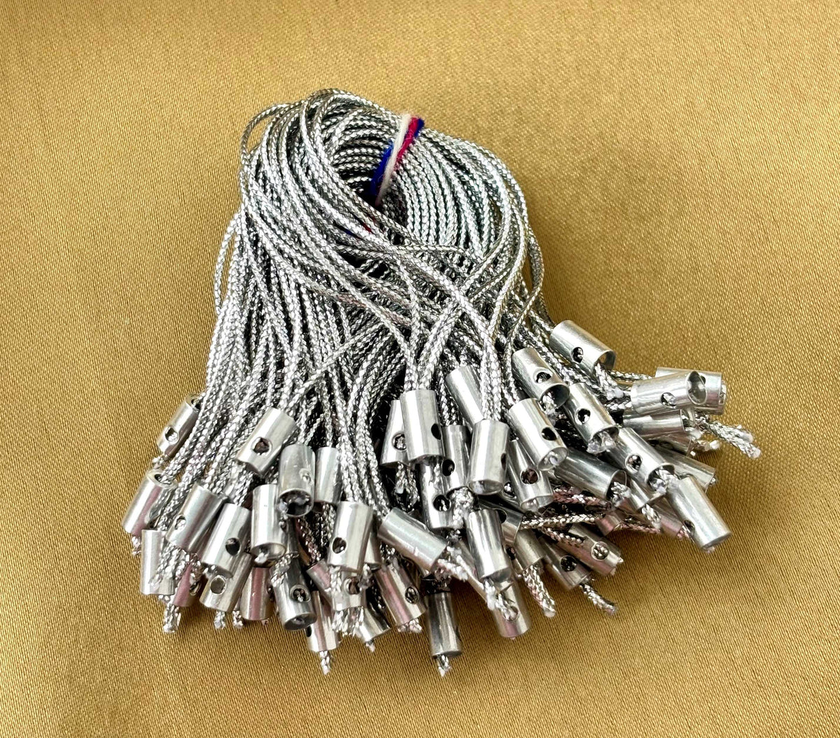 Silver Metallic Phone Cords