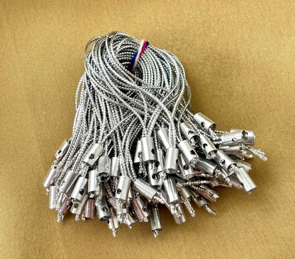 Silver Metallic Phone Cords